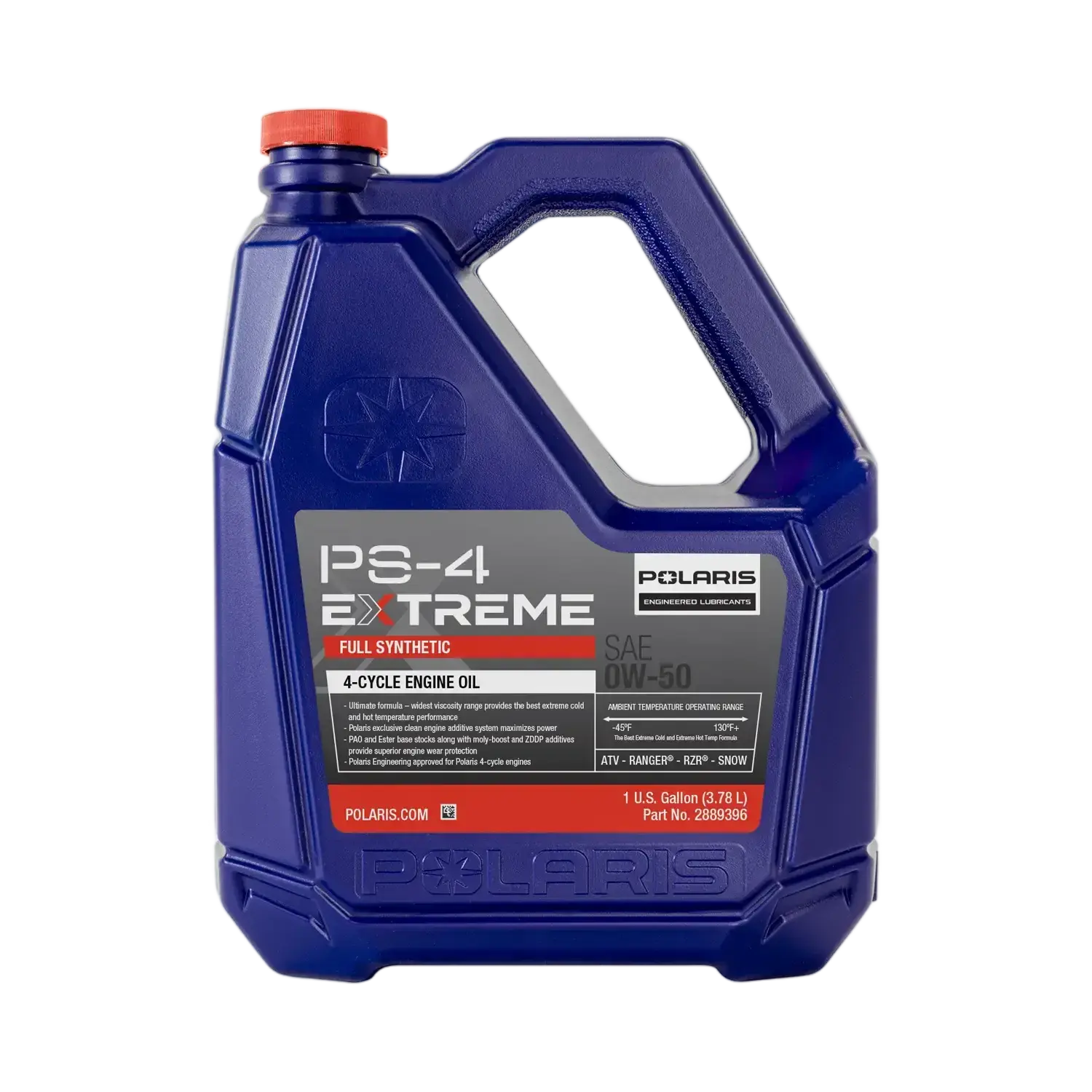 Polaris PS-4 Extreme Full Synthetic 0W-50 Engine Oil, 4-Stroke Engines